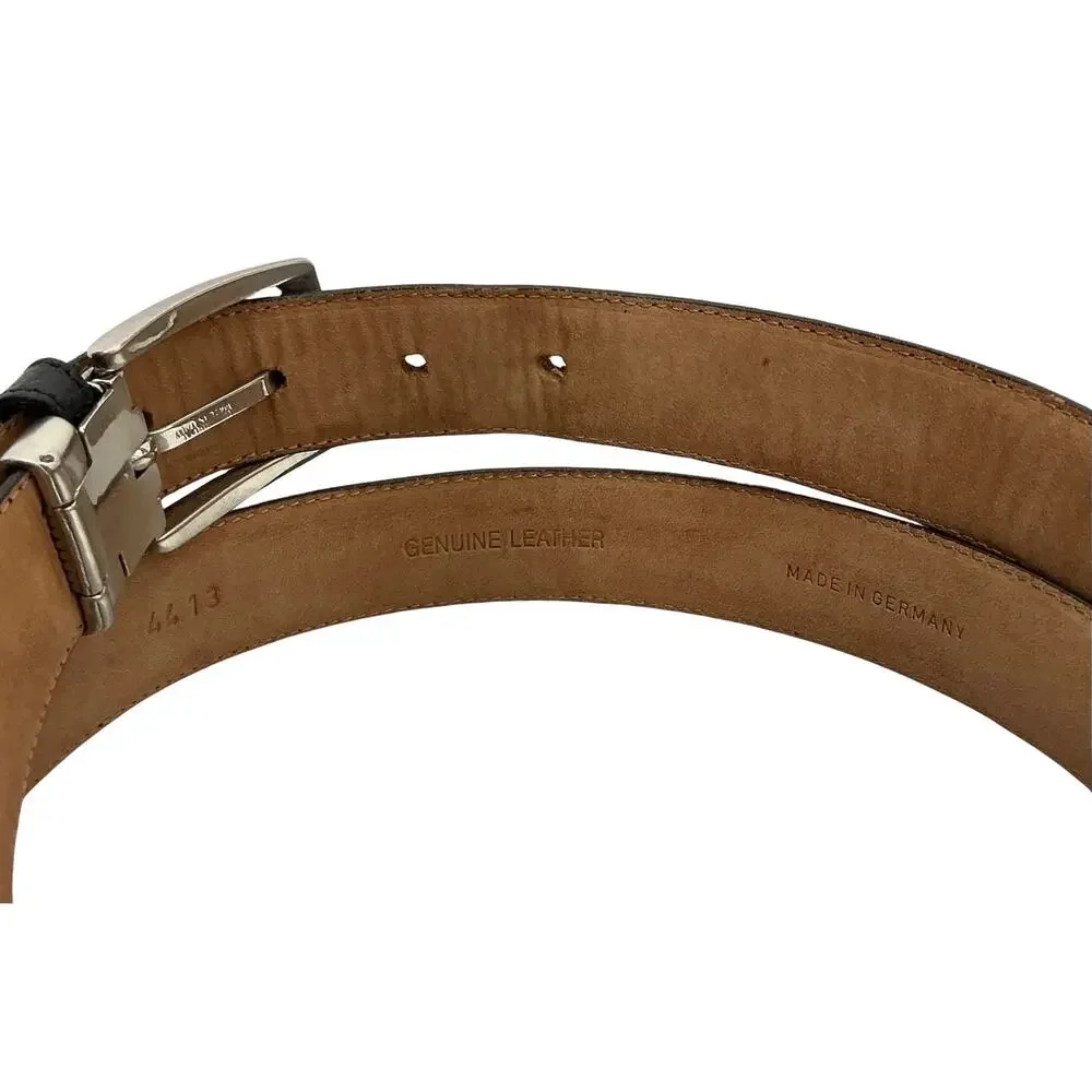 Hugo Boss Italy Germany Black Genuine Leather Dress Belt Men’s Size 34